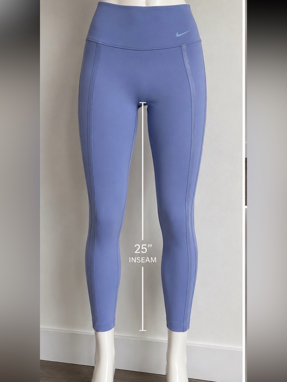 Nike Dri-FIT High Rise 7/8 Leggings Blue Running Yoga Athletic Pants Women’s